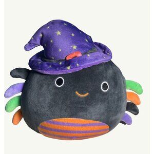 Squishmallows Halloween Gildie Black Spider Witch 10" Plush